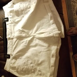 Size 16 Lane Bryant white shorts